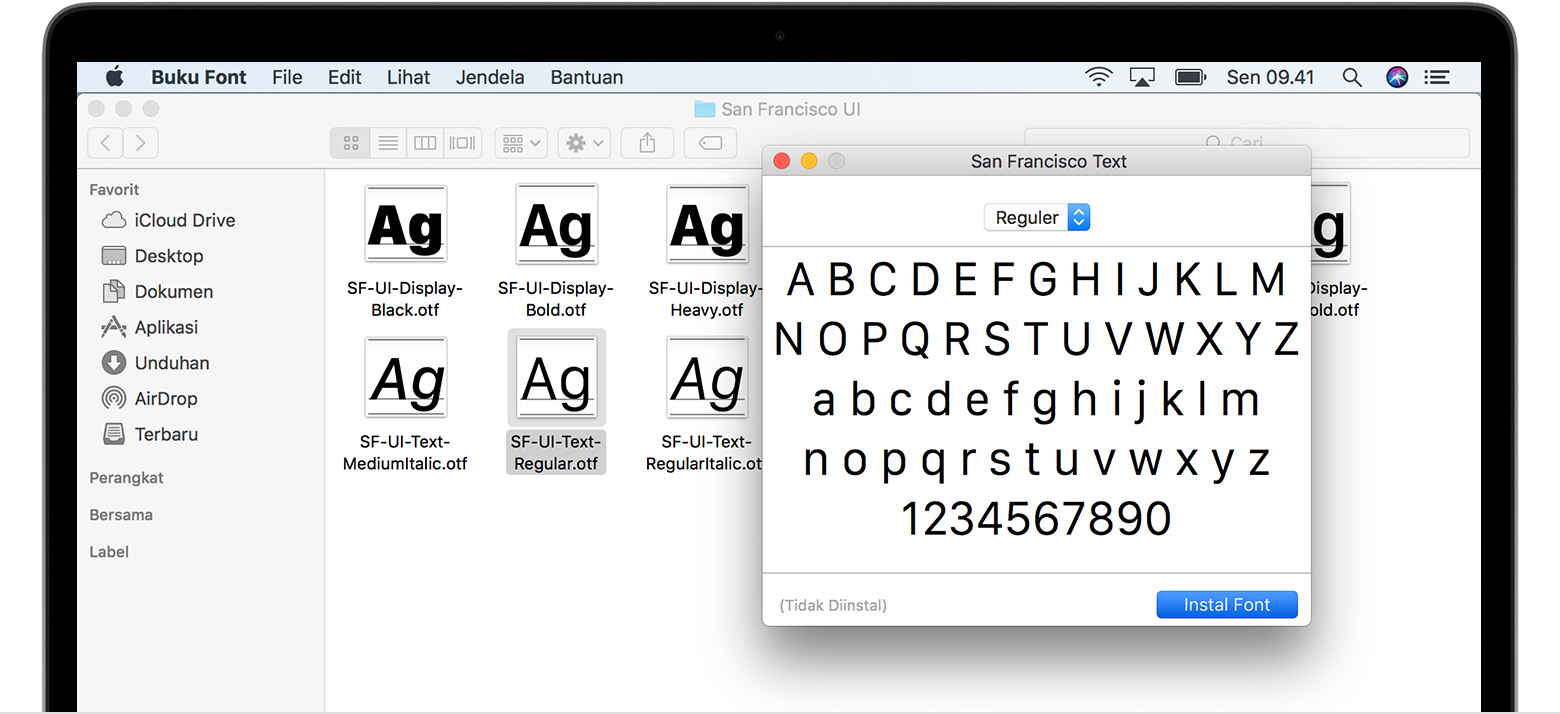 fonts for mac free